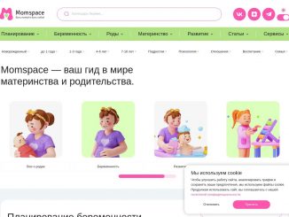 Родители используют MomSpace на ноутбуке, общаясь и обмениваясь опытом